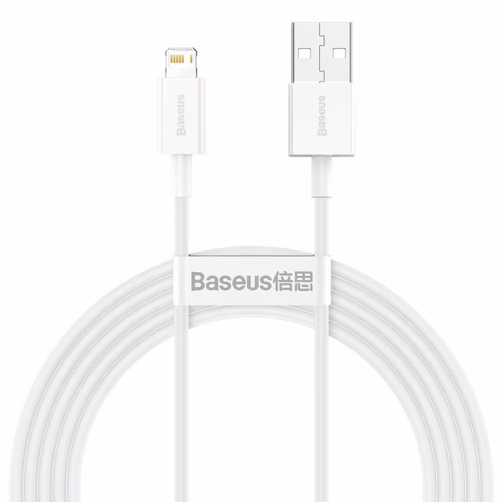 کابل شارژ Lightning باسئوس CALYS-C02 طول 2 متر