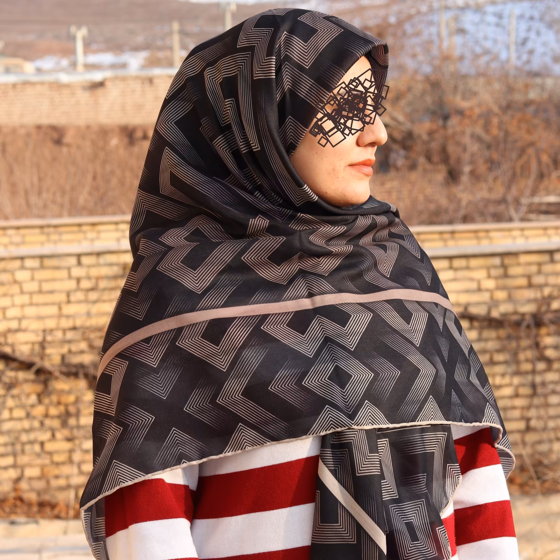 روسری نخی ترند پرفروش قواره 140