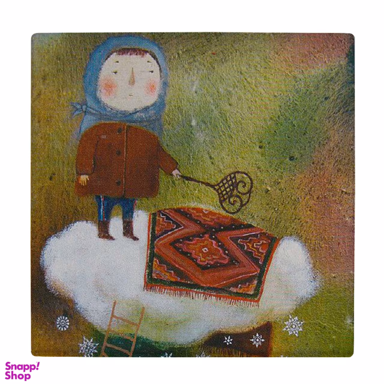 زیر لیوانی طرح دختر و کلید کد 3275790_663