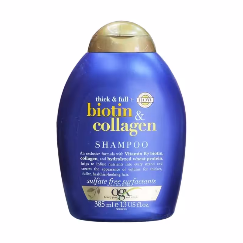 شامپو بدون سولفات او جی ایکس Ogx مدل Biotin & Collagen