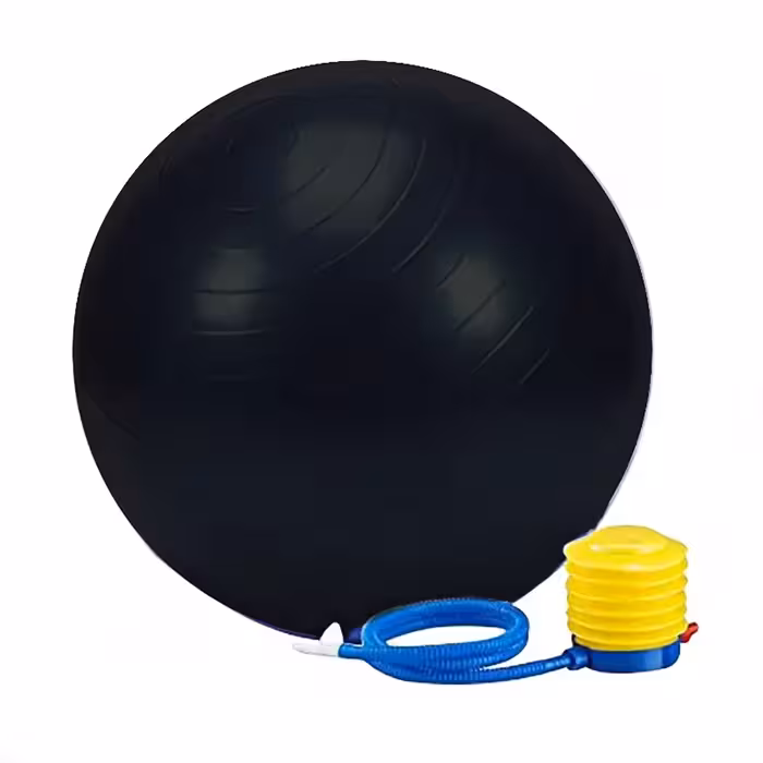 توپ بدن سازی یوگا بال 75 سانتیمتری ( مشکی )