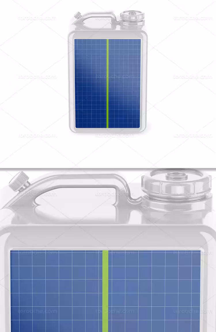 موکاپ بطری روغن ماشین | گرافیک با طعم تربچه