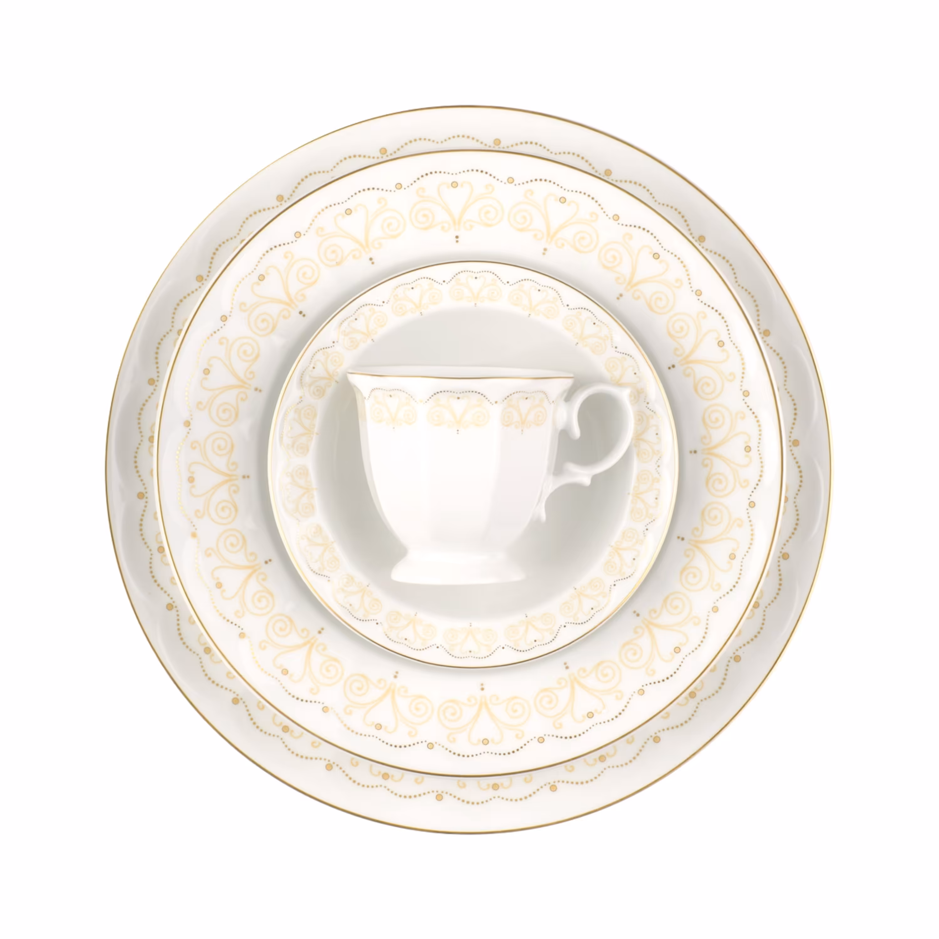 سرویس چینی زرین 12 نفره 103 پارچه هیلدا درجه عالی 