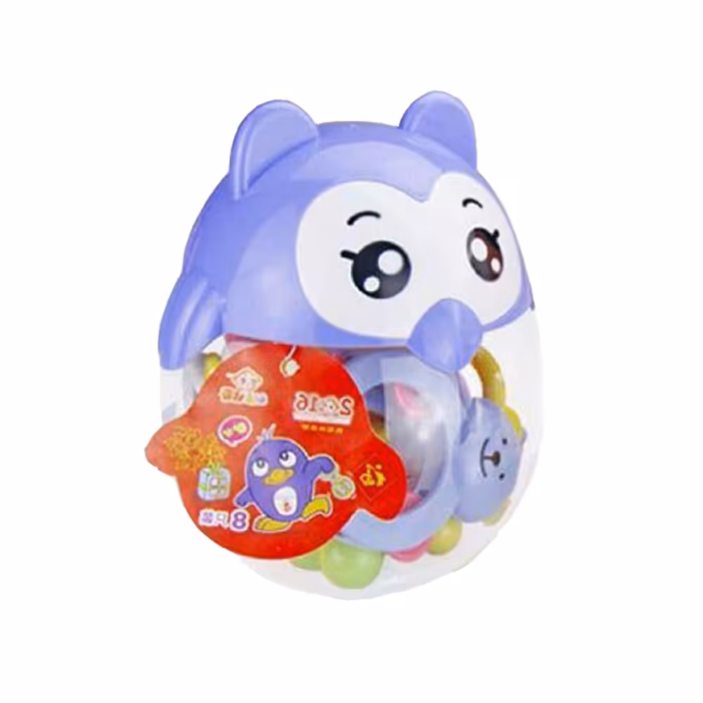 جغجغه کودک مدل جغد بسته 8 عددی