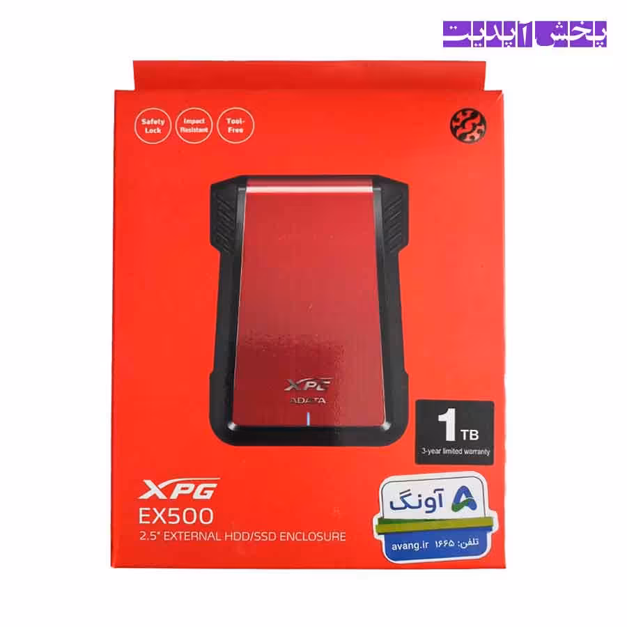 هارد اکسترنال ظرفیت 1TB ای دیتا USB 3.2 مدل ADATA XPG EX500