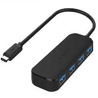 هاب تایپ‌سی با 4 پورت لنوو Lenovo Type-C to 4 USB 3.0 Data HUB C611