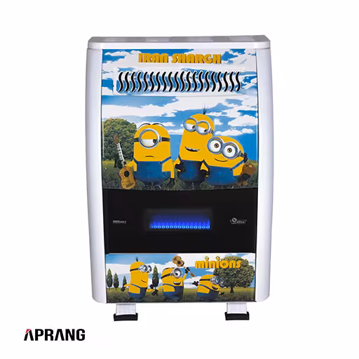 بخاری گازی ایران شرق مدل آذرین CH75 - قهوه ای