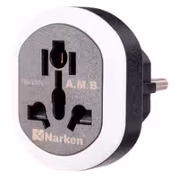 تبدیل 3 به 2 برق اورجینال نارکن مدل NK-110 (ال ای دی دار) | ژیوار مارکت - لپتاپ استوک، لوازم جانبی موبایل و کامپیوتر