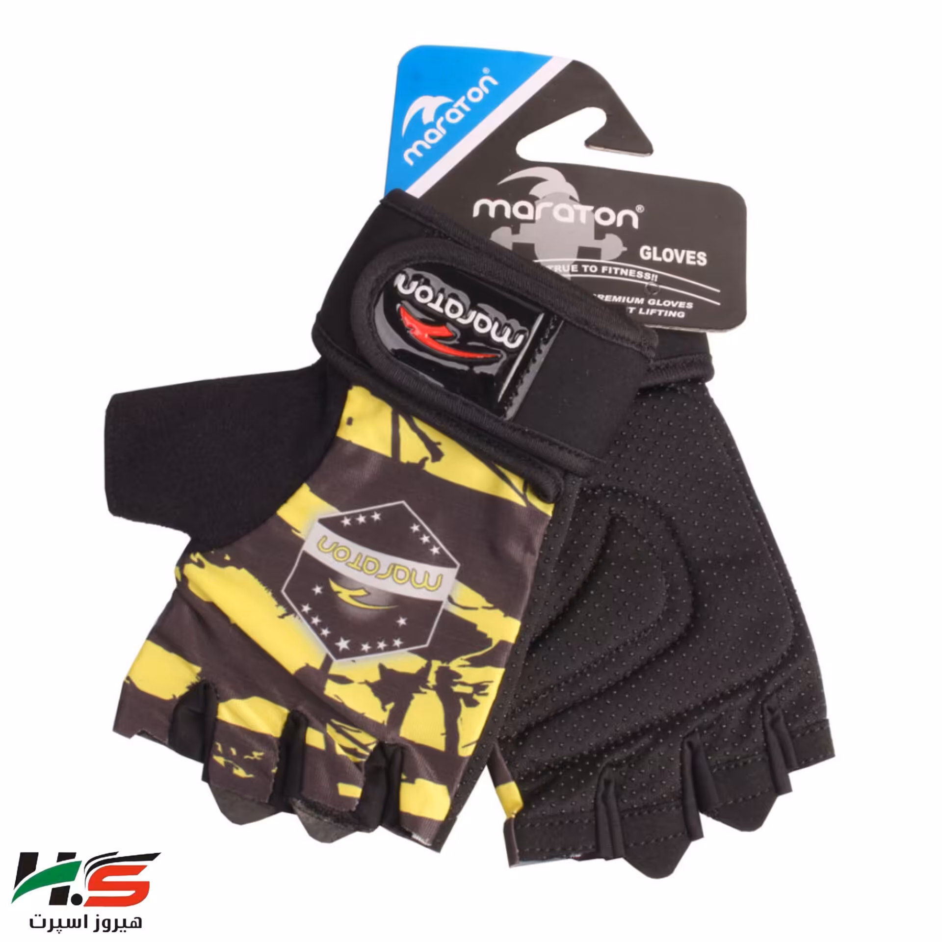 دستکش بدنسازی زنانه ماراتن مچ دار پاکستانی