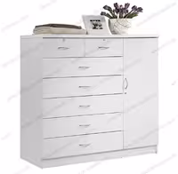 دراور چوبی هفت کشویی کمددار کد D350