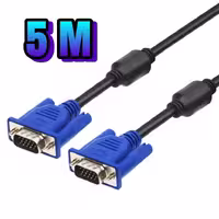کابل VGA مدل AAA به طول 5 متر  ضد خمیدگی و گره خوردگی با روزولوشن FULL HD