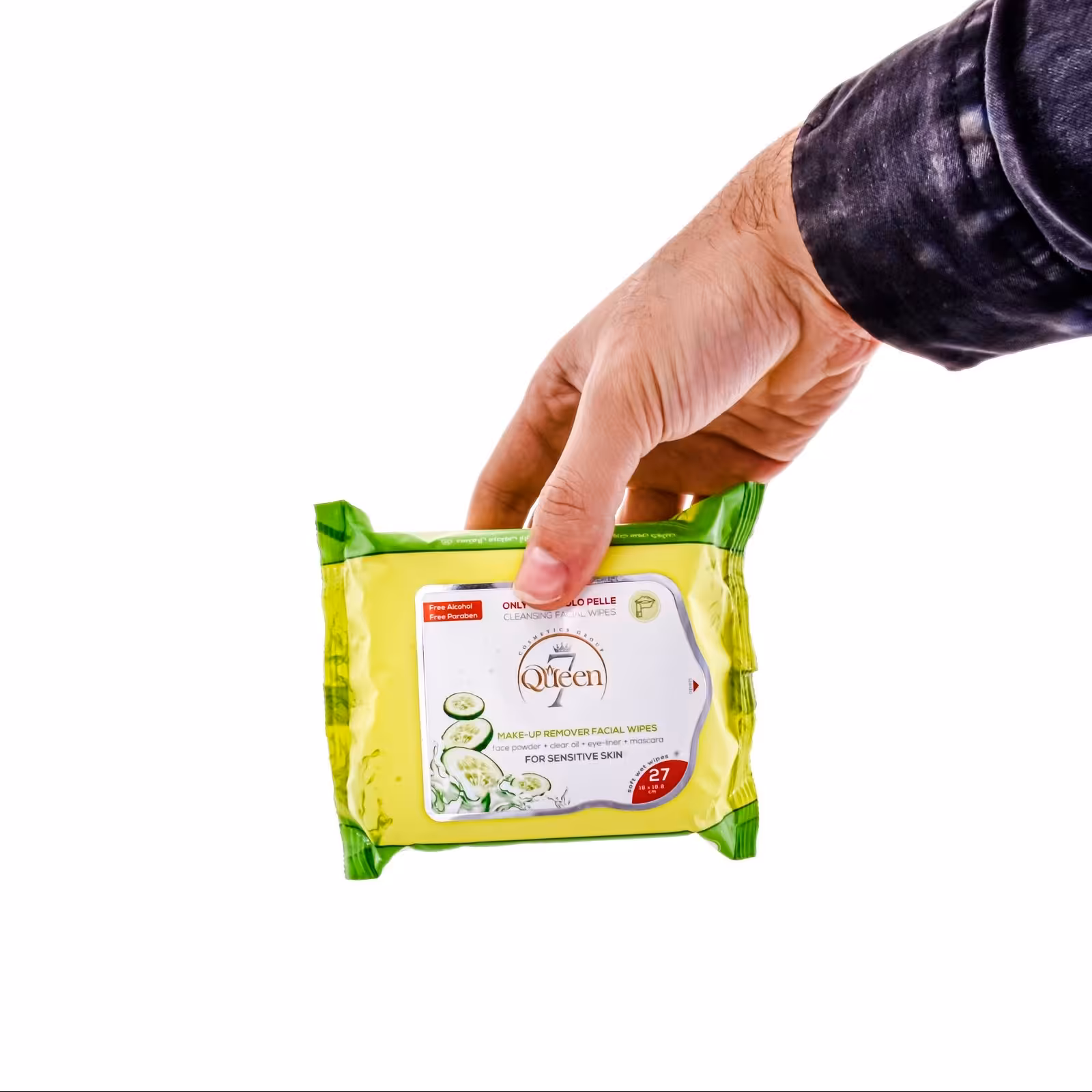 دستمال مرطوب سون کوئین مدل خیار بسته 27 عددی