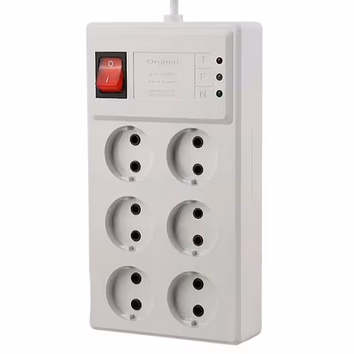 محافظ برق 6 خانه 3 متری اورجینال (مخصوص لوازم صوتی تصویری و کامپیوتر)