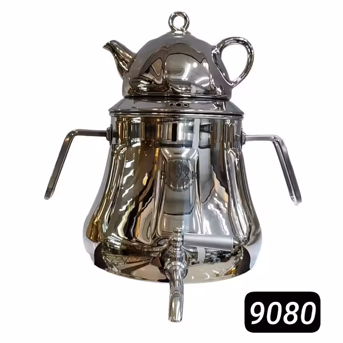 کتری قوری استیل کف چدن 9080 (اس لوکس)