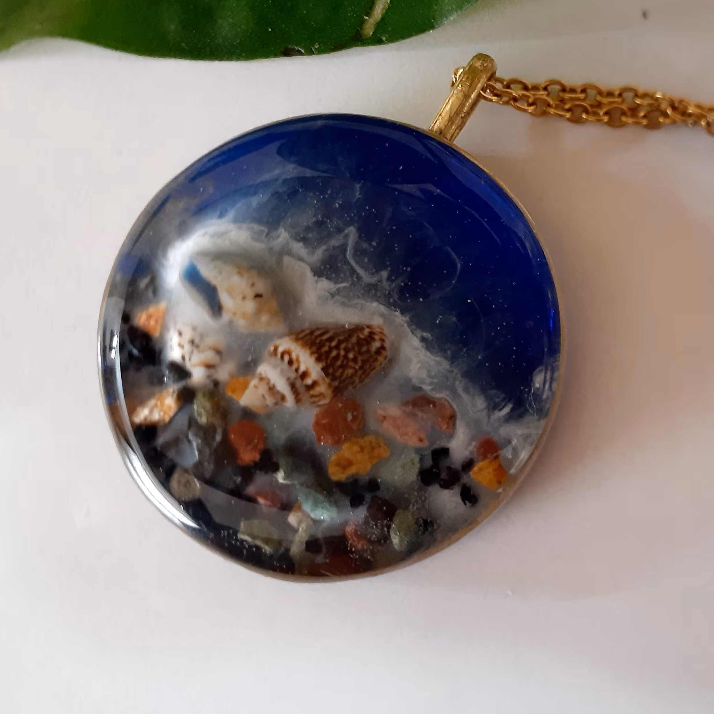 گردنبند رزینی دریا