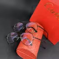 عینک طبی مارک کارتیر مردانه فلزی رنگ ثابت وبدون حساسیت طرح خلبانی