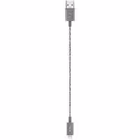 کابل MOSHI موشی تبدیل Lightning به USB-A مدل Integra طول 25 سانتیمتر خاکستری - Hiapple.ir