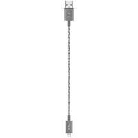 کابل MOSHI موشی تبدیل Lightning به USB-A مدل Integra طول 25 سانتیمتر خاکستری - Hiapple.ir