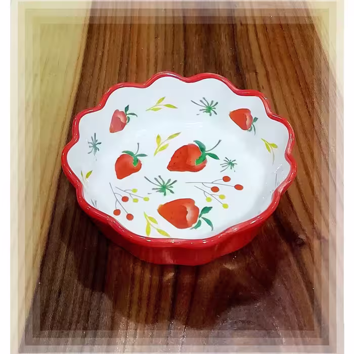 کاسه لب کنگره طرح دار سرامیک 