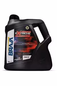 روغن و مکمل موتور EXTREME 9000 0W20 4X 5 LT مصنوعی کامل Brava