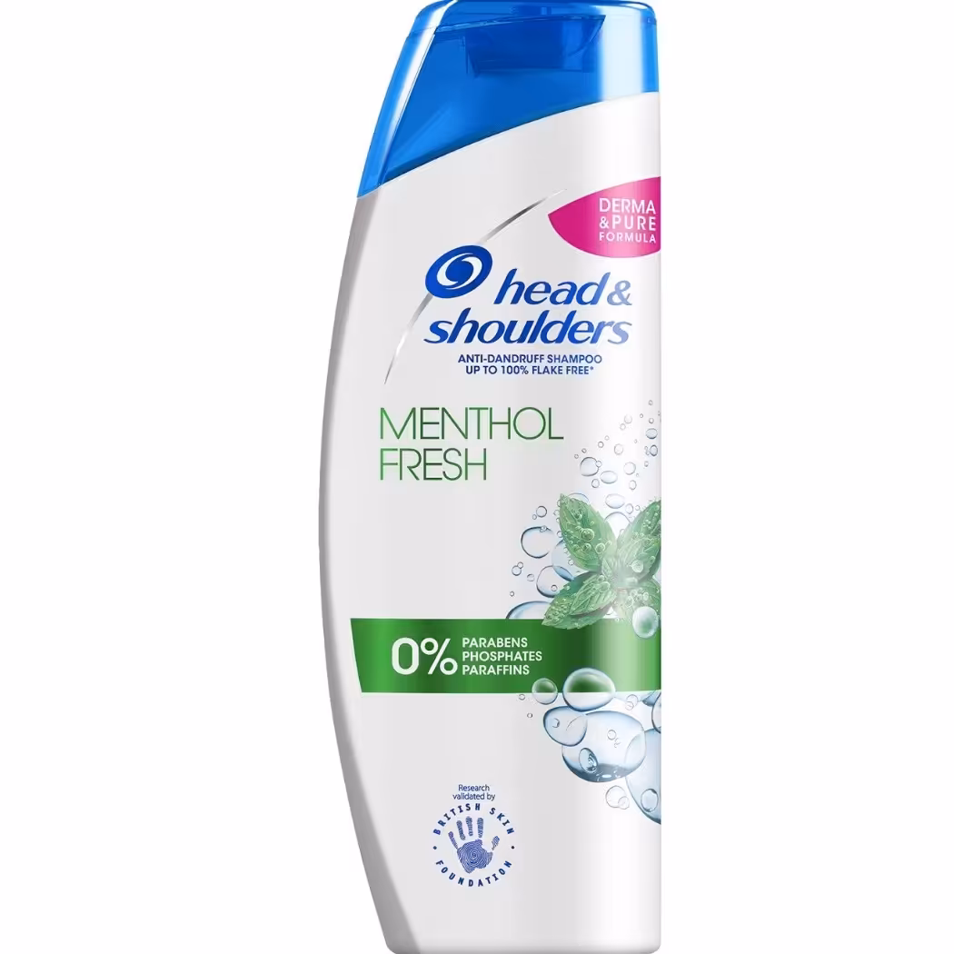 شامپو ضد شوره و خنک کننده هد اند شولدرز حاوی نعناع Menthol Refresh حجم 400 میلی لیتر
