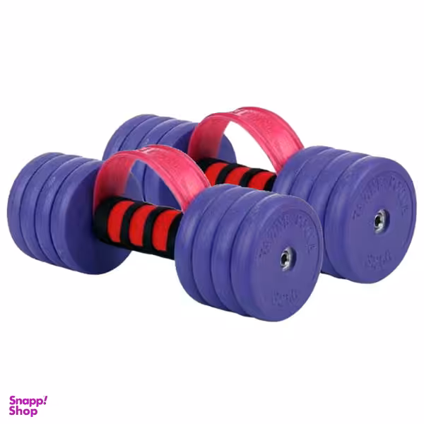 دمبل وزنه پویا مدل PVC03 وزن 3 کیلوگرم مجموعه 2 عددی