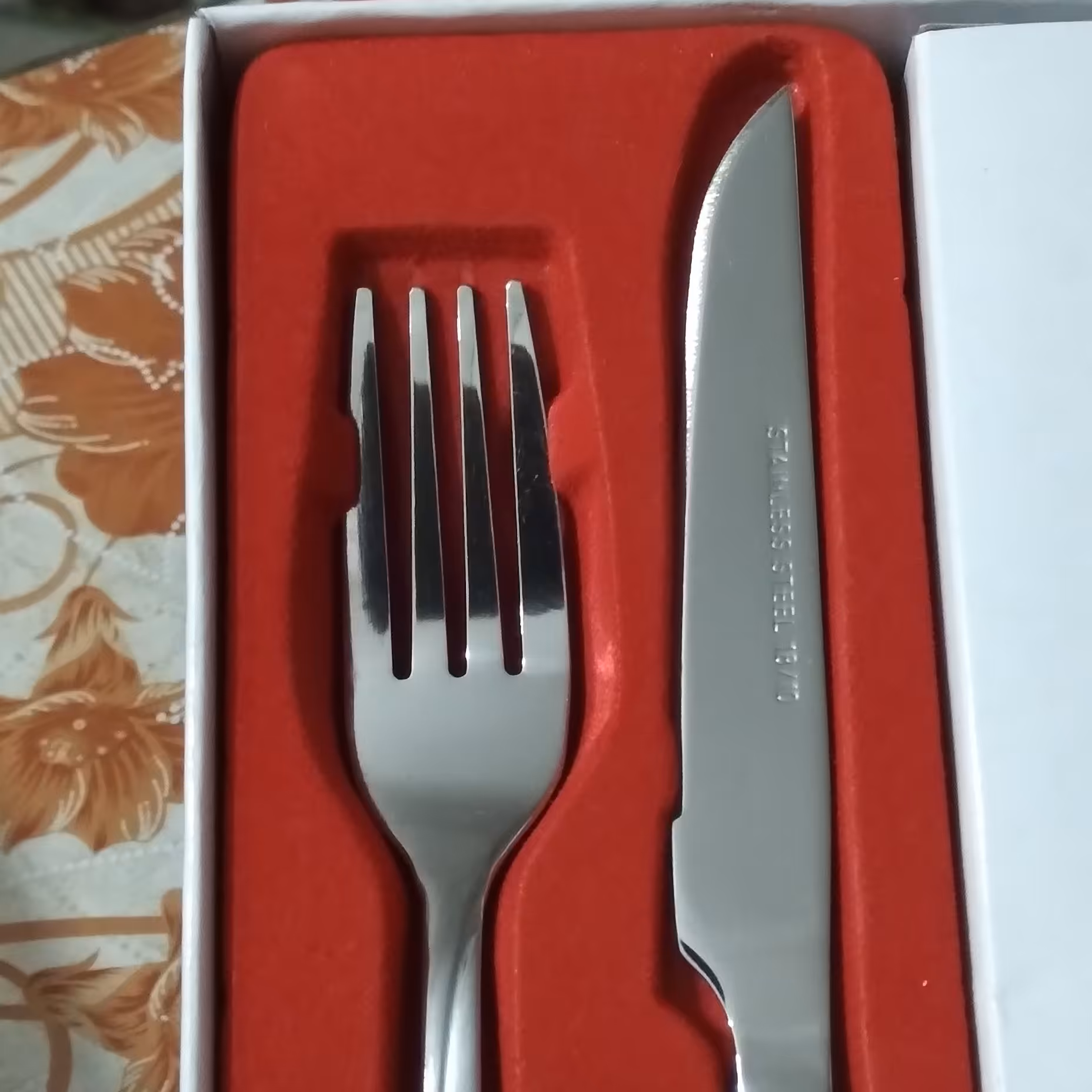 سرویس ست کارد و چنگال تمام استیل 24 پارچه برند یونی هوم