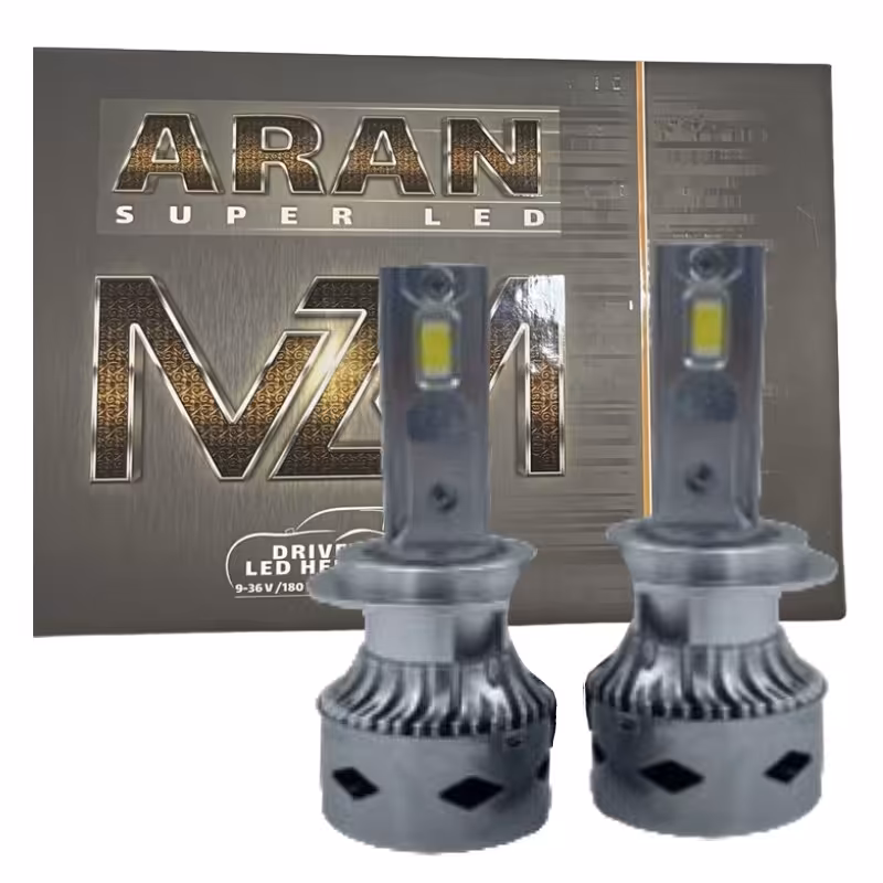 هدلایت دو طرفه ام زد ام مدل آران پایه H4 (سه فیش دو کنتاکت) با یکسال گارانتی