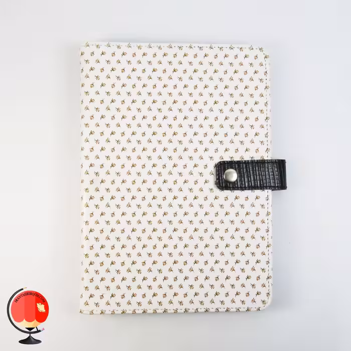 دفتر کلاسوری 100 برگ پارچه ای طرح گل آپادانا
