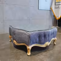 میز جلو مبلی کلاسیک لمیا (آبی)