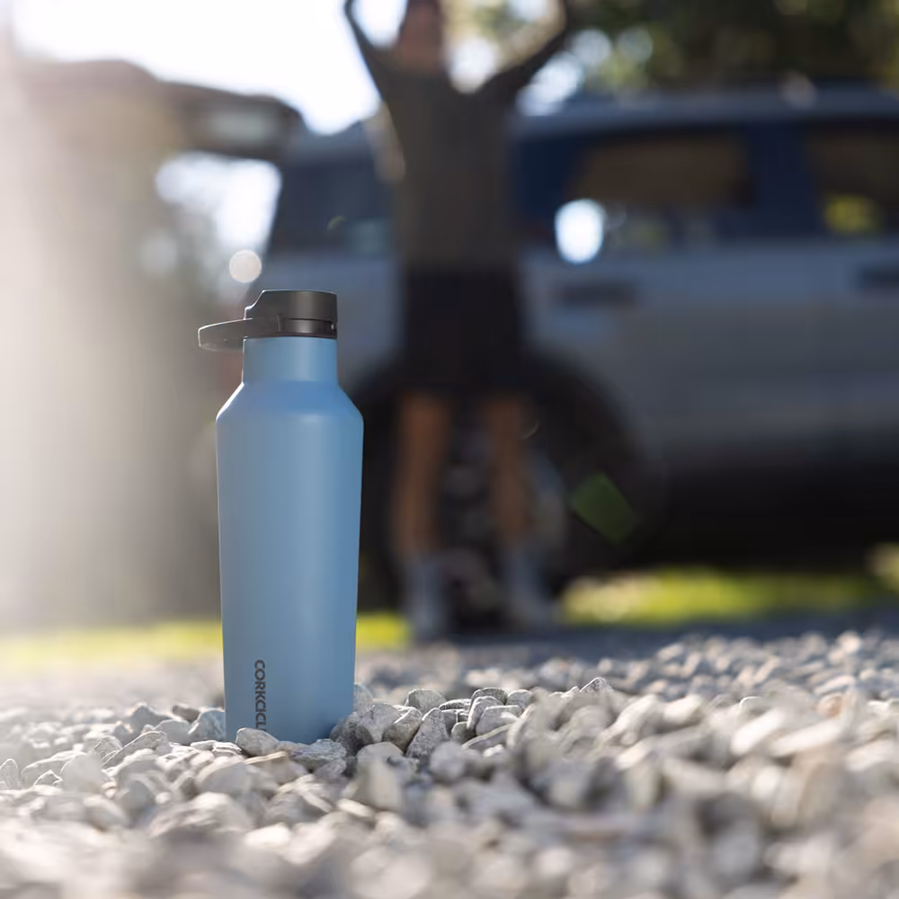 بطری آب سرد و گرم نگهدارنده کورکسیکل آبی Corkcicle Series A Sport Canteen, 946 ml-storm