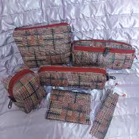 ست 6 تایی جامدادی قرمز طرح ساده