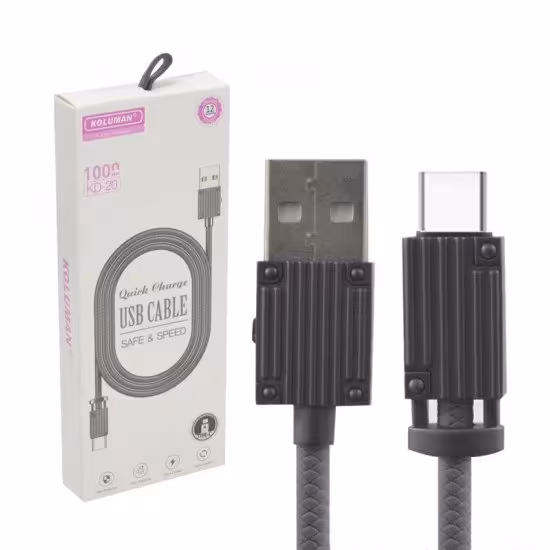 کابل تایپ سی (Type-C) طول 1 متر کلومن (KOLUMAN) مدل KD-20

