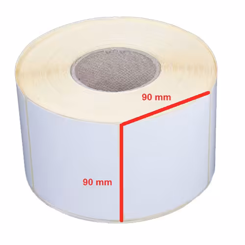 لیبل کاغذی 90*90 رول 500 عددی