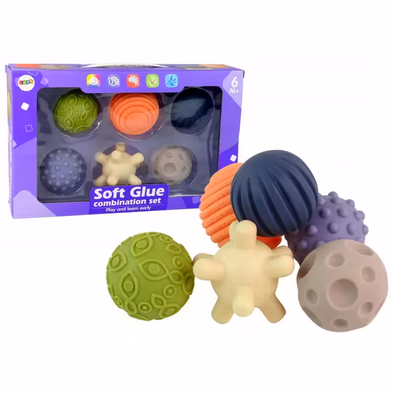 توپ حسی 6 عددی  رنگ نود کد 1063