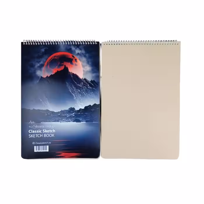 دفتر طراحی کلاسیک کرافت 140 گرم سایز A4