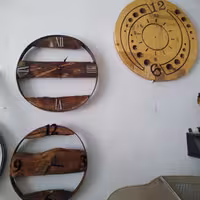 ساعت های روستیک ساعت چوبی   ساعت خاص چوب طبیعی درخت های مختلف 