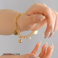 دستبند استیل رنگ ثابت ضد حساسیت AAD-199