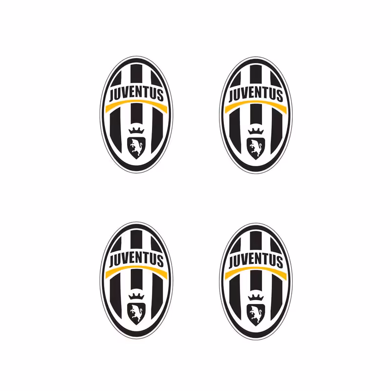 استیکر لپ تاپ طرح یونتوس بسته 4عددی