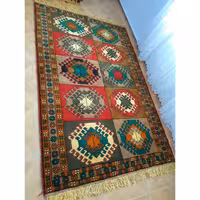 قالیچه دستبافت طلاشورشده  -02