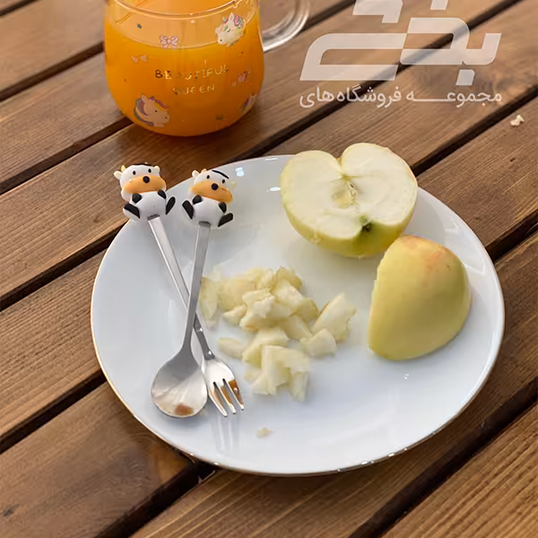 قاشق سیلیکونی طرح کودکانه