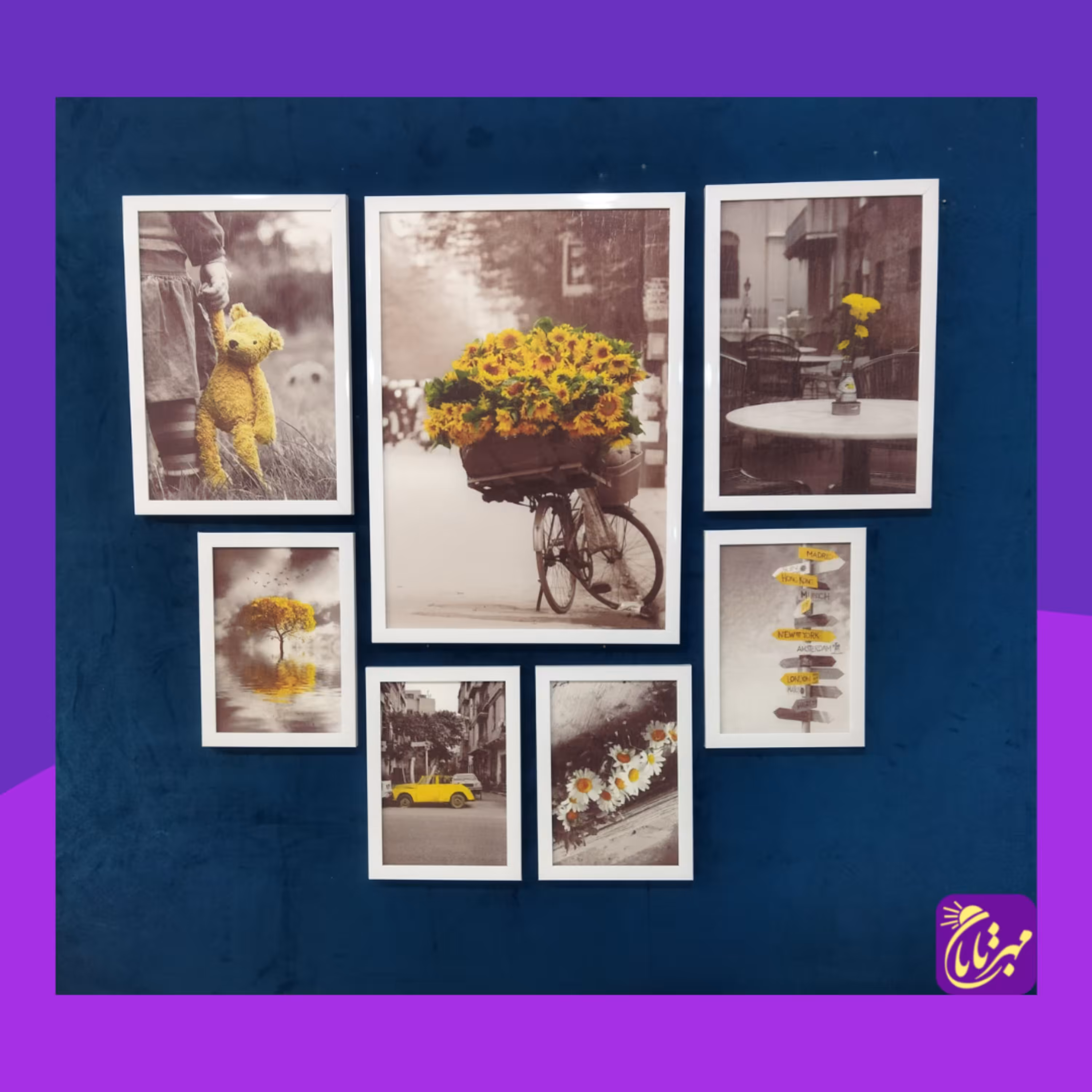 تابلو دکوراتیو 7 تکه کد08