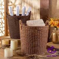 سبد رخت بافت طرح یاسمن زیبا