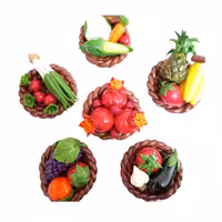 مگنت سبد میوه و صیفی جات خمیر ایتالیایی (بسته 6 تایی)کیلر خورده قابل ش