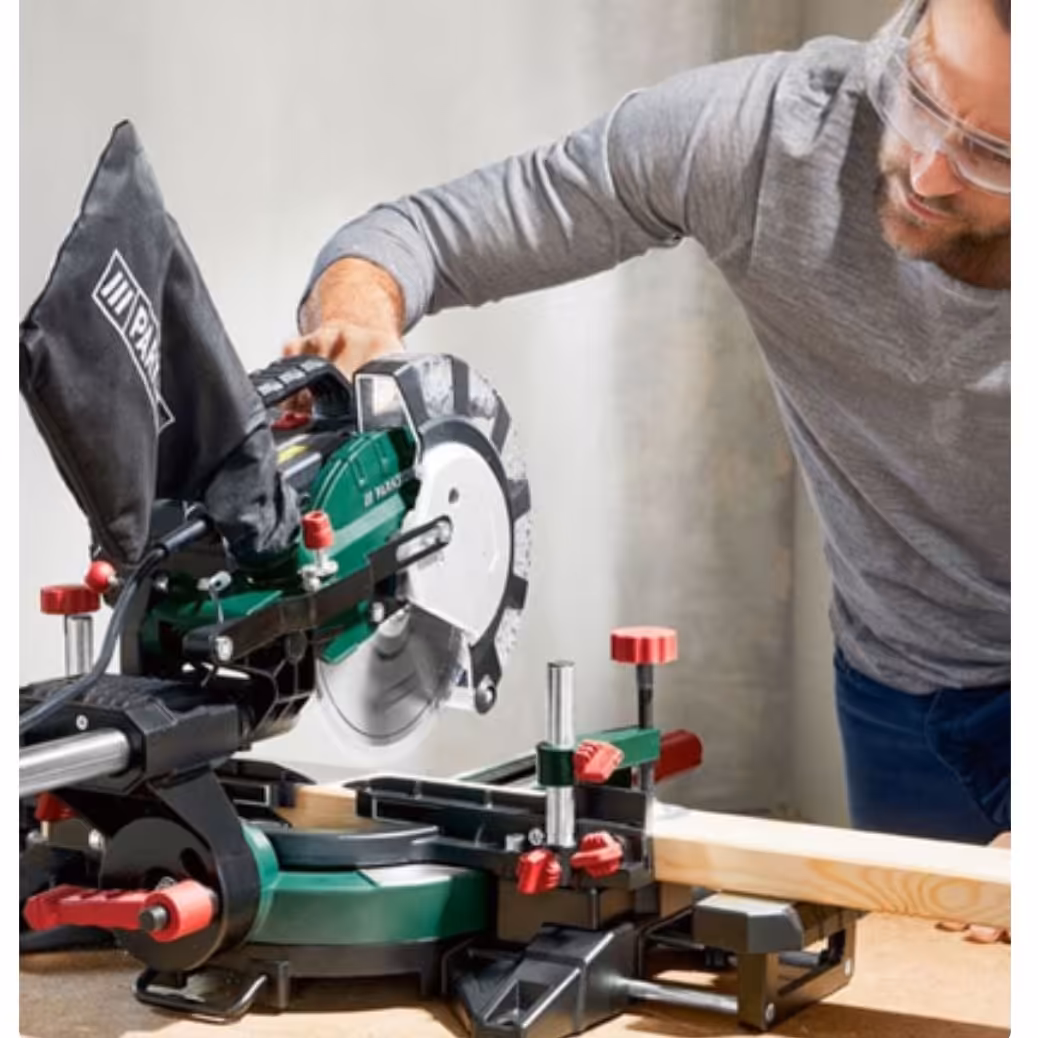 اره فارسی بر کشویی پارکساید آلمان.دستگاهی برای برش دقیق  چوب و مواد دیگر.اورجینال و آکبند.دارای گارانتی