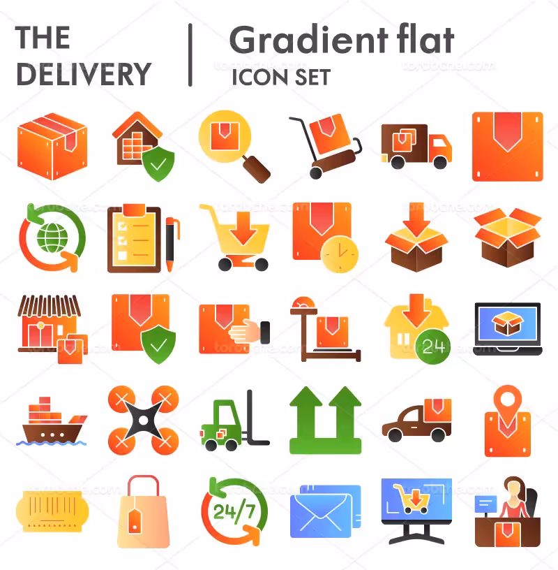 وکتور آیکون خرید آنلاین | گرافیک با طعم تربچه