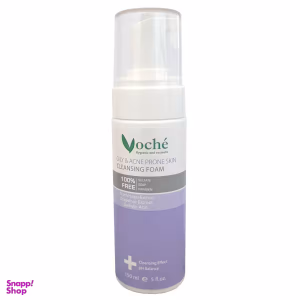 فوم شستشوی صورت وچه (Voche) مدل Oily & Acne حجم 150 میلی لیتر