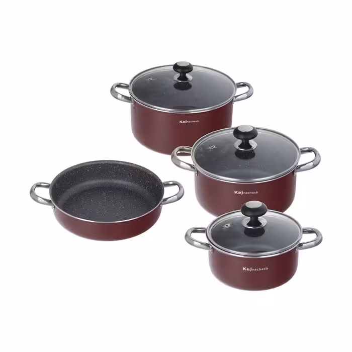 سرویس پخت و پز 7 پارچه کاج نچسب مدل دالیا