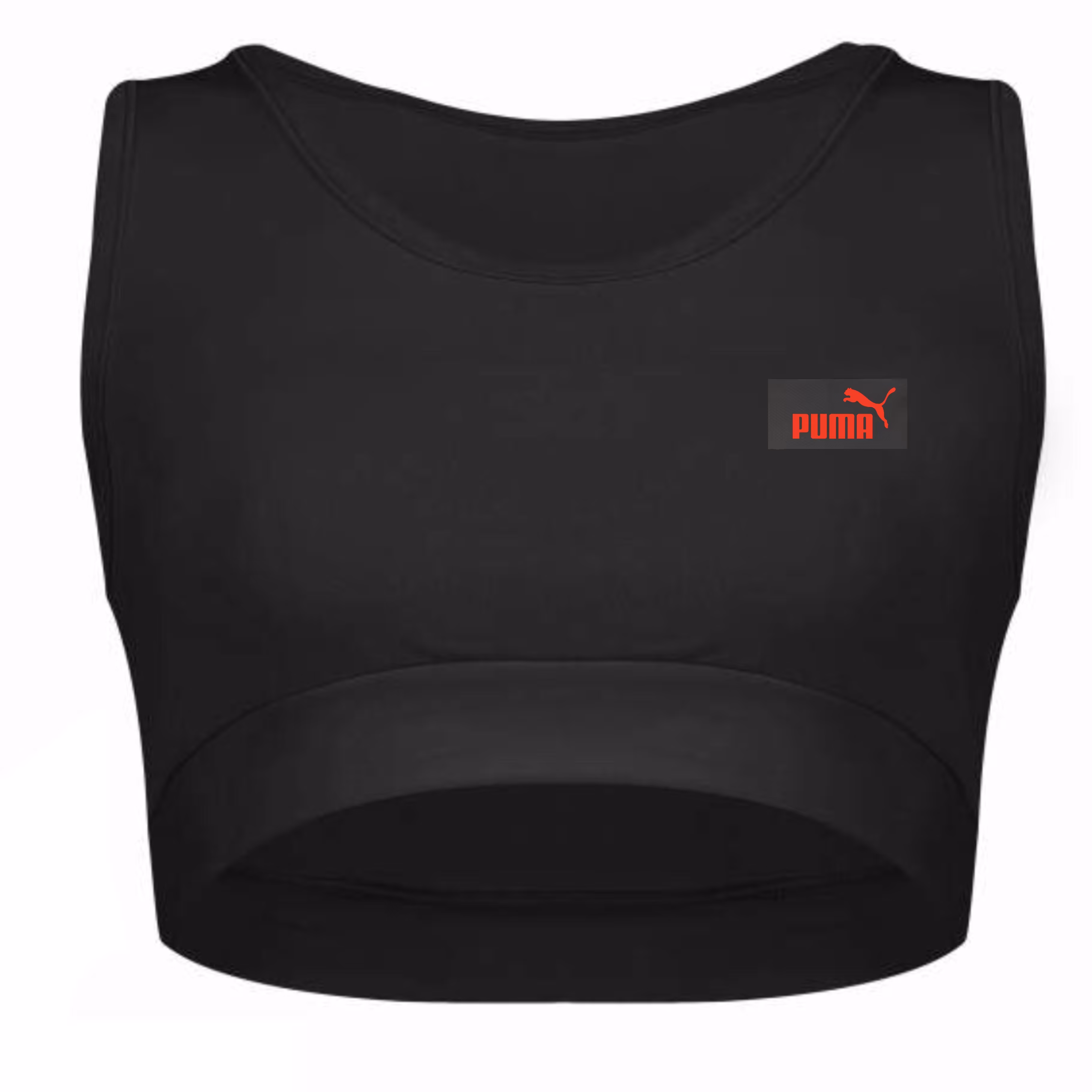 تاپ نیم تنه مشکی زنانه و دخترانه ورزشی کد 1000