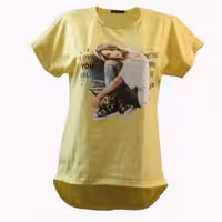 تیشرت پشت بلند shika طرح دختر